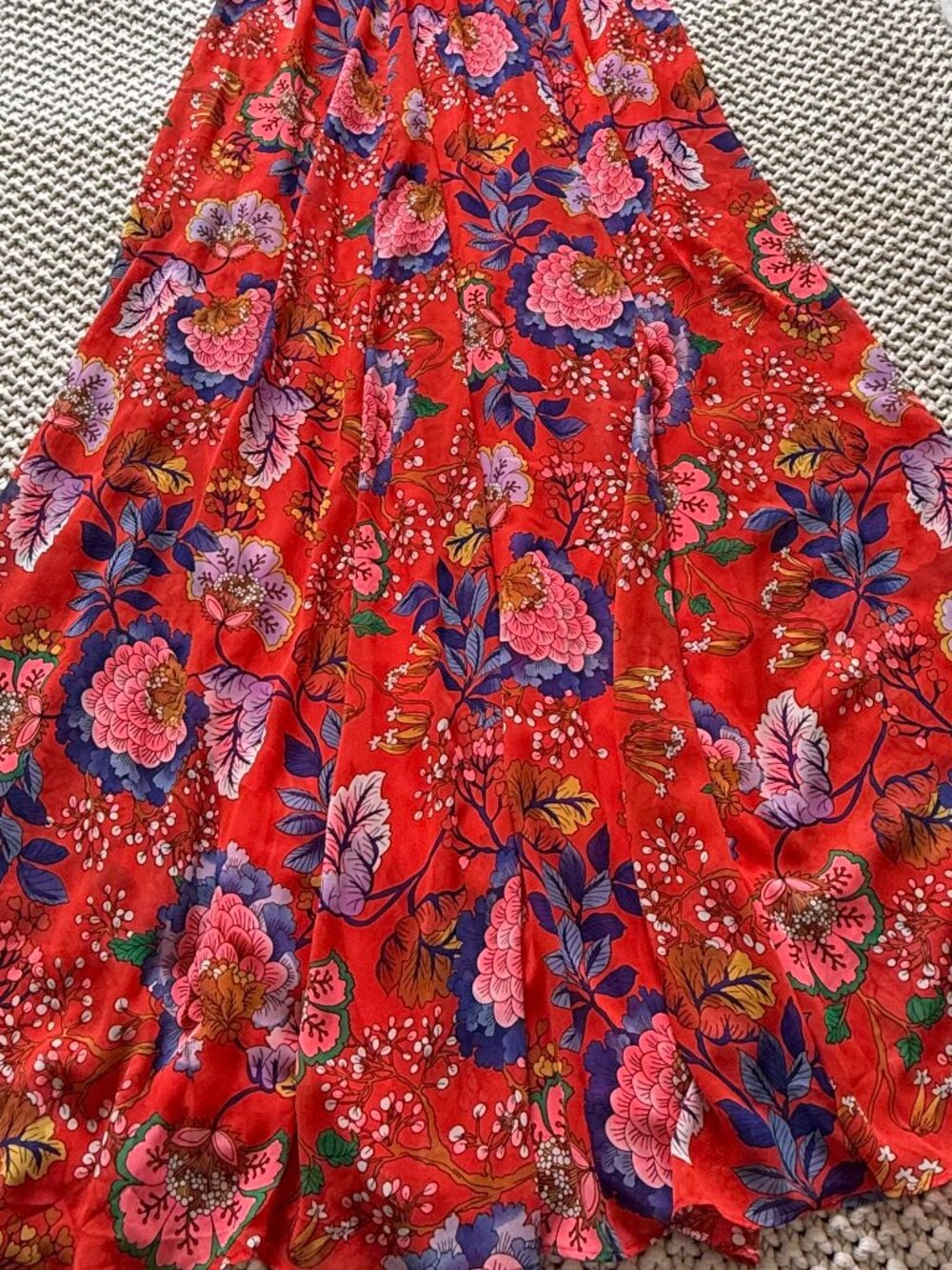 Express red floral cut out maxi dress - Picture 3 of 4